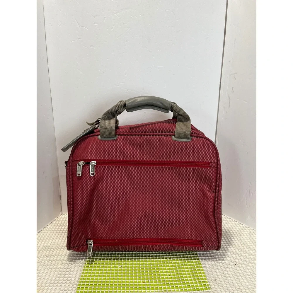 Tumi 22155RU Alpha Ballistic Nylon Small Soft Duffel Bag Red Travel Carry On